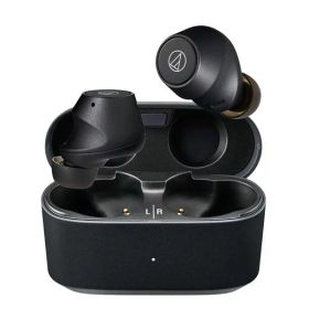 オーディオテクニカ ATH-CKS30TW+ BK (E) ワイヤレスイヤホン ノイズキャンセリング オリジナルステッカー付き ブラック