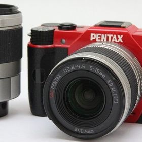ペンタックス ミラーレス PENTAX Q10 ダブルズームキット レッド 中古 新品SDカード付き 届いてすぐに使える