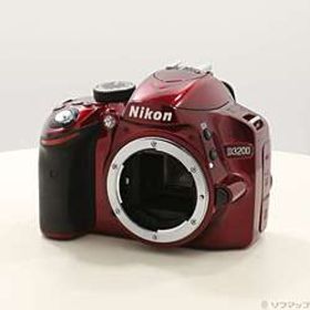 NIKON D3200 ボディ レッド (2416万画素／SDXC)