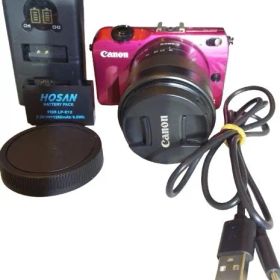 美品・保証] Canon EOS M2 RED + EF-M 18-55mm