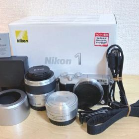 【プロ査定済・訳あり】Nikon1J5 ダブルズームキットシルバー【付属品あり】