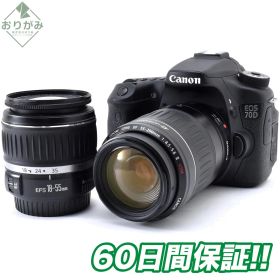 美品 Canon EOS 70D ダブルレンズセット #1140