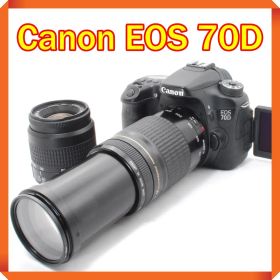 ✨ Canon EOS 70D 一眼レフ スマホ転送 ダブルレンズセット