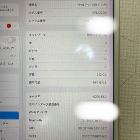 Apple iPad Pro 10.5インチ 512GB 本体 SIMロックなし