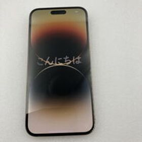 中古 【docomo版SIMフリー】Apple iPhone14 Pro Max 6.7インチ 256GB (ゴールド) MQ9D3J/A 155072 状態： B:良品
