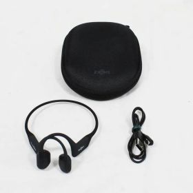 【美品】SHOKZ ショックス OPENRUN PRO ブラック 骨伝導イヤホン 正規取扱品☆7257◎51◎