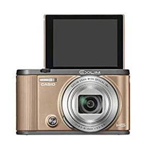 【中古】(非常に良い)CASIO デジタルカメラ EXILIM 自分撮りチルト液晶 EX-ZR1700GD ゴールド
