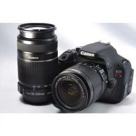 【中古】【1ヶ月保証】 キヤノン Canon EOS kiss X5 標準＆望遠ダブルズームキット 動画撮影