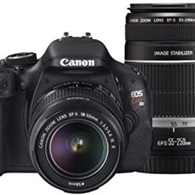 【中古】Canon デジタル一眼レフカメラ EOS Kiss X5 ダブルズームキット EF-S18-55mm／EF-S55-250mm付属 KISSX5-WKIT