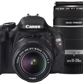 【中古】［非常に良い］Canon デジタル一眼レフカメラ EOS Kiss X5 ダブルズームキット EF-S18-55mm/EF-S55-250mm付属 KISSX5-WKIT