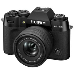 富士フイルム ミラーレス一眼カメラ「FUJIFILM X-T50」XC15-45mmレンズキット(ブラック)(日本語・英語版) FUJIFILM FX-T50LK-1545B_JP 返品種別A