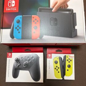 【中古品】Nintendo Switch本体、Joy-Con、プロコン
