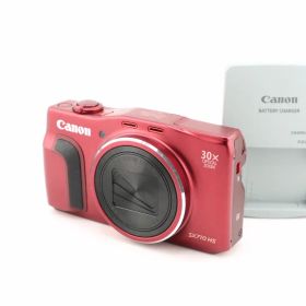 ★美品★キヤノン CANON PowerShot SX710 HS レッド 充電器付★ I0922＃5709