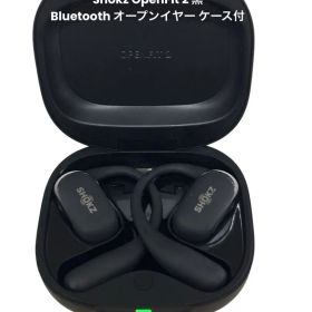 Shokz OpenFit 2 黒 Bluetooth オープンイヤー ケース付