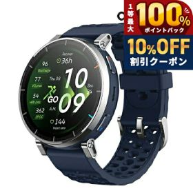 ＼全品10%OFFクーポン★21日10時まで／ アマズフィット アクティブ 3 プレミアム 充電式クォーツ スマートウォッチ ブランド メンズ レディース ランニングウォッチ Bluetooth Amazfit SP170082-C116 デジタル ブラック ネイビー 黒