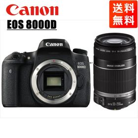 キヤノン Canon EOS 8000D EF-S 55-250mm 望遠 レンズセット 手振れ補正 デジタル一眼レフ カメラ 中古