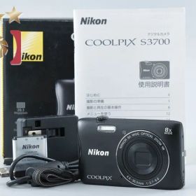 【中古】Nikon ニコン COOLPIX S3700 ブラック コンパクトデジタルカメラ 元箱付き
