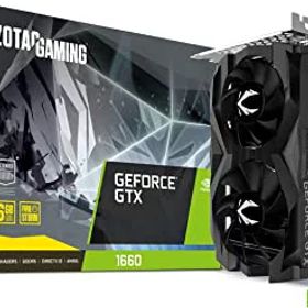 【中古】ZOTAC Gaming GeForce GTX 1660 6GB GDDR5 192ビットゲームグラフィックカード 超コンパクト ZT-T16600F-10L