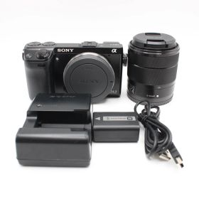 【美品】 ショット数5,494 ソニー α NEX-7 ズームレンズキット ブラック SONY NEX-7K JS129-02440