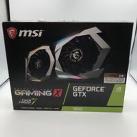 中古 MSI GeForce GTX 1660 GAMING X 6G (GTX1660 6G GDR5) 139182 状態： C:並品