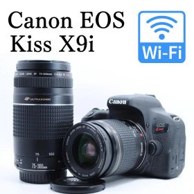 Canon EOS Kiss X9i ダブルズームキット wifi スマホ転送