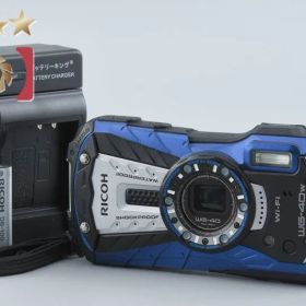 【中古】RICOH リコー PENTAX ペンタックス WG-40W ブルー コンパクトデジタルカメラ