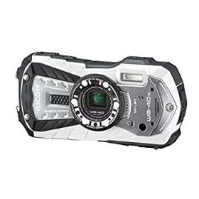 【中古】RICOH 防水デジタルカメラ RICOH WG-40W ホワイト 防水14m耐ショック1.6m耐寒-10度 RICOH WG-40W WH 04687 w17b8b5