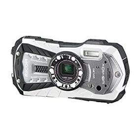 【中古】(非常に良い)RICOH 防水デジタルカメラ RICOH WG-40W ホワイト 防水14m耐ショック1.6m耐寒-10度 RICOH WG-40W WH 04687