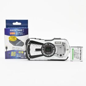 1378＜並品＞ RICOH 防水デジタルカメラ WG-40W ホワイト WG-40W WH 04687