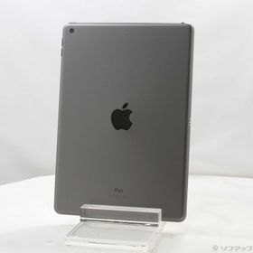 (中古)Apple iPad 第7世代 32GB スペースグレイ MW742J/A Wi-Fi(348-ud)