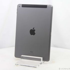 (中古)Apple iPad 第7世代 128GB スペースグレイ MW6E2J/A auロック解除SIMフリー(377-ud)