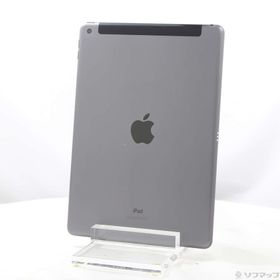 (中古)Apple iPad 第7世代 128GB スペースグレイ MW6E2J/A auロック解除SIMフリー(269-ud)