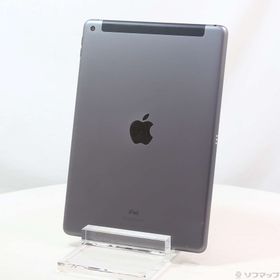 (中古)Apple iPad 第7世代 128GB スペースグレイ MW6E2J/A auロック解除SIMフリー(305-ud)