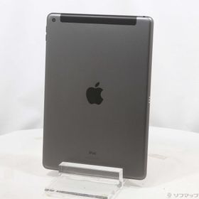 (中古)Apple iPad 第7世代 128GB スペースグレイ MW6E2J/A auロック解除SIMフリー(269-ud)