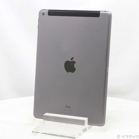 (中古)Apple iPad 第7世代 128GB スペースグレイ MW6E2J/A auロック解除SIMフリー(348-ud)