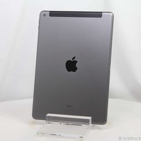 (中古)Apple iPad 第7世代 128GB スペースグレイ MW6E2J/A auロック解除SIMフリー(196-ud)