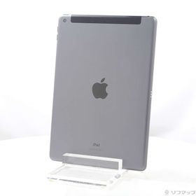 (中古)Apple iPad 第7世代 128GB スペースグレイ MW6E2J/A auロック解除SIMフリー(258-ud)