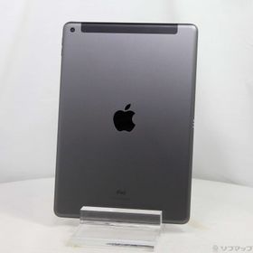 (中古)Apple iPad 第7世代 128GB スペースグレイ MW6E2J/A auロック解除SIMフリー(198-ud)