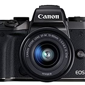 【中古】Canon ミラーレス一眼カメラ EOS M5 レンズキット EF-M15-45mm F3.5-6.3 IS STM 付属 EOSM5-1545ISSTMLK