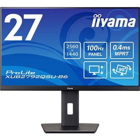 液晶ディスプレイ イーヤマ ProLite XUB2792QSU-B6 [27型液晶ディスプレイ/2560×1440/HDMI、DisplayPort/IPS方式パネル/昇降/回転]