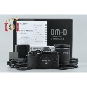 【中古】OLYMPUS オリンパス OM-D E-M10 Mark III EZ ダブルズームキット ブラック シャッター回数僅少 元箱付き