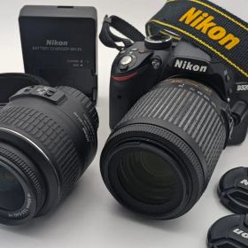 【美品】Nikon D3200 一眼レフカメラ 望遠レンズセット（ダブルレンズ）
