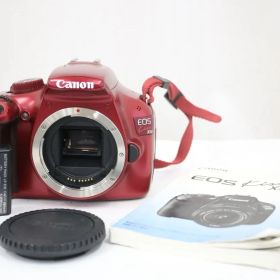 【返品保証】 【シャッター5429回】キャノン Canon EOS Kiss X50 レッド デジタル一眼 ボディ e17581