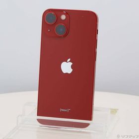 【中古】Apple(アップル) iPhone13 mini 128GB プロダクトレッド MLJG3J／A SIMフリー 【276-ud】