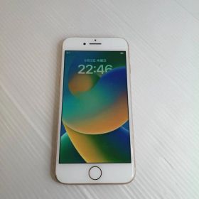 iPhone 8 ゴールド 64GB 本体 バッテリー85% ※カメラ割れ