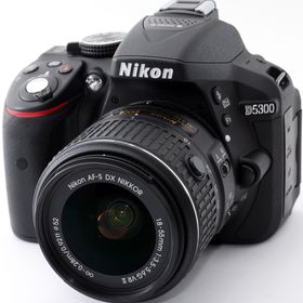 ニコン デジタル一眼 Nikon D5300 AF-S 18-55 VR II レンズキット ブラック 中古 Wi-Fi搭載 新品SDカード付き 届いてすぐに使える スマホ