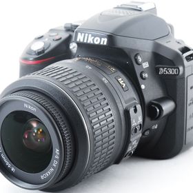 ニコン デジタル一眼 Nikon D5300 レンズキット ブラック 中古 Wi-Fi搭載 新品SDカード付き 届いてすぐに使える スマホに送れる 動画撮影
