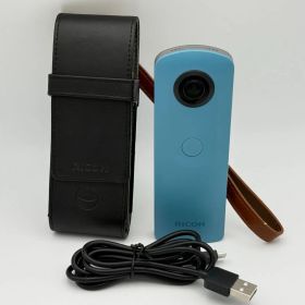 【美品/オマケ付き】RICOH THETA SC ブルー リコー シータ 360度カメラ