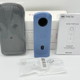 【美品】RICOH THETA SC2 ブルー リコー シータ 360度カメラ R03030