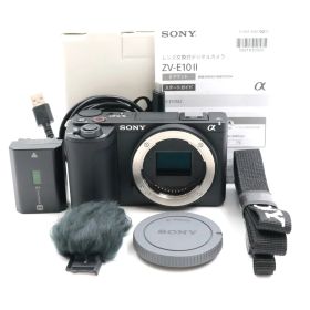 ■新品同様■ SONY VLOGCAM ZV-E10 II ボディ ブラック ZV-E10M2 ミラーレス一眼カメラ ソニー